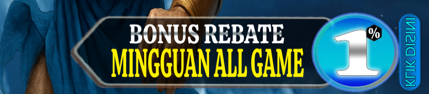 BONUS REBATE MINGGUAN 1%